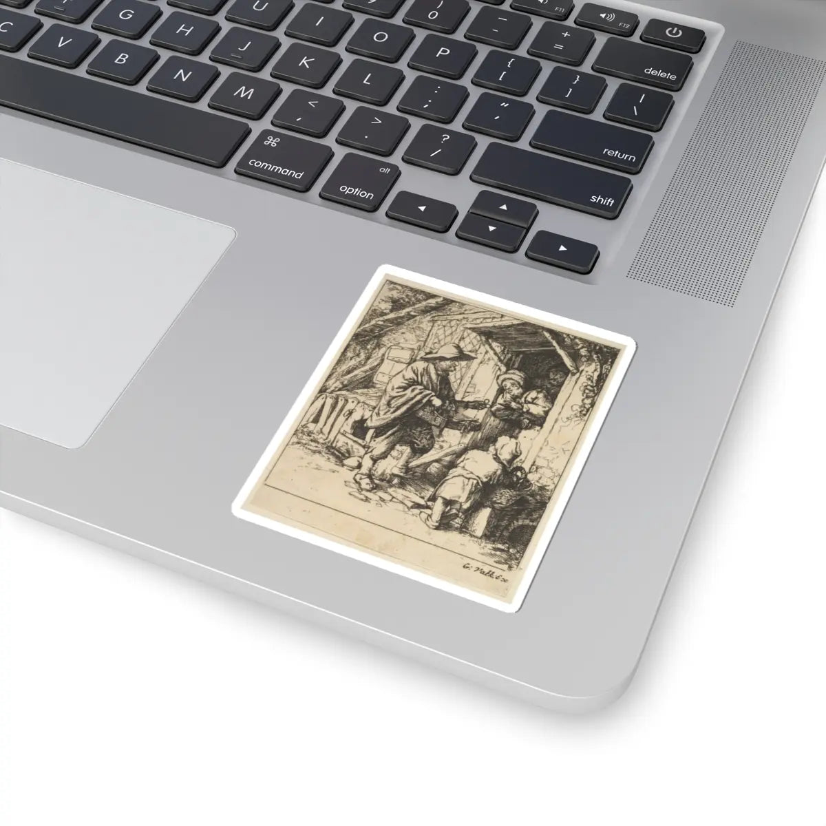 SKU:TSS-STICK-DRNVN-3X3-21 Sizes:3" × 3" Types:White