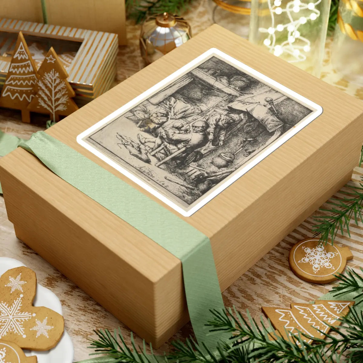 SKU:TSS-STICK-DRNVN-6X6-23 Sizes:6" × 6" Types:White