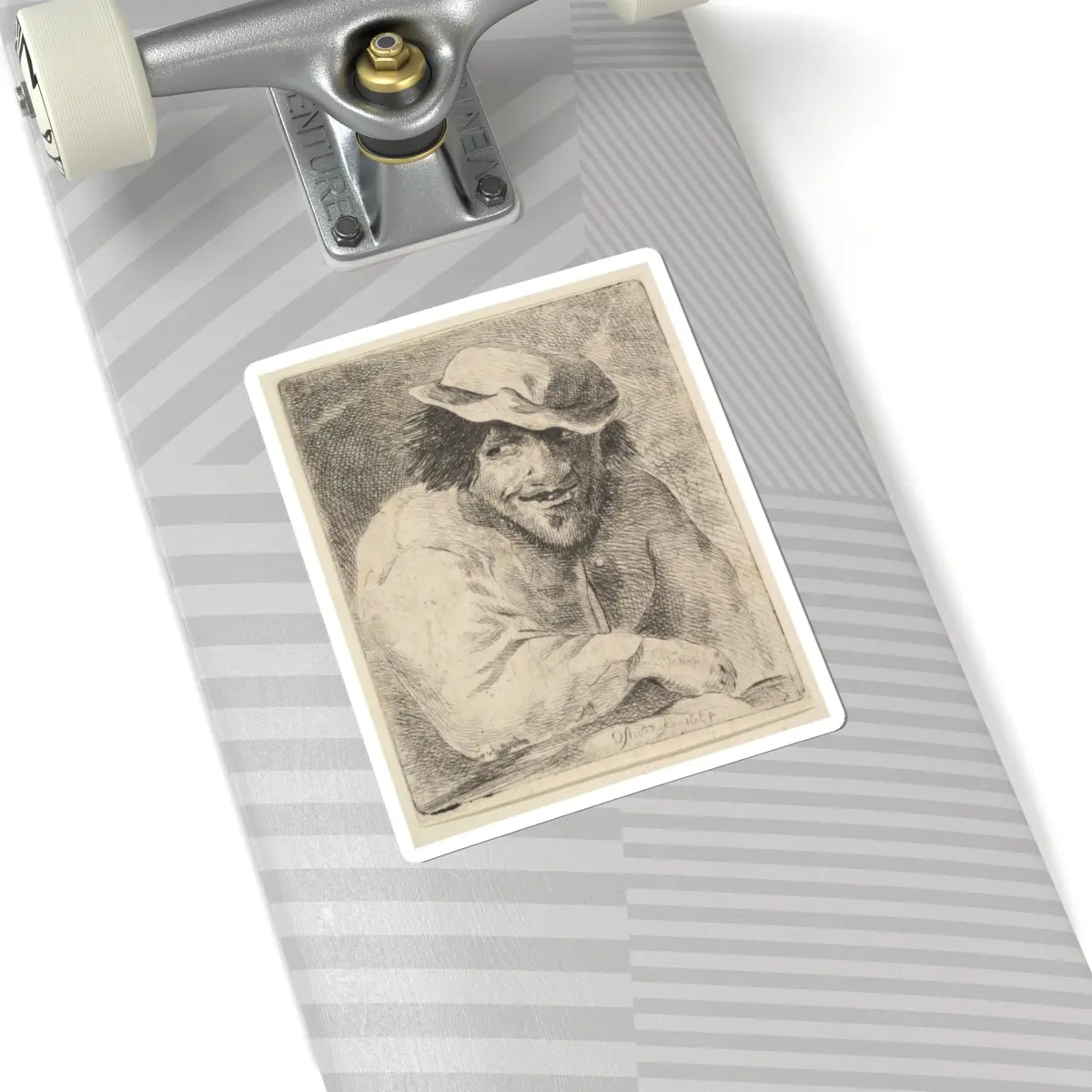 SKU:TSS-STICK-DRNVN-6X6-33 Sizes:6" × 6" Types:White