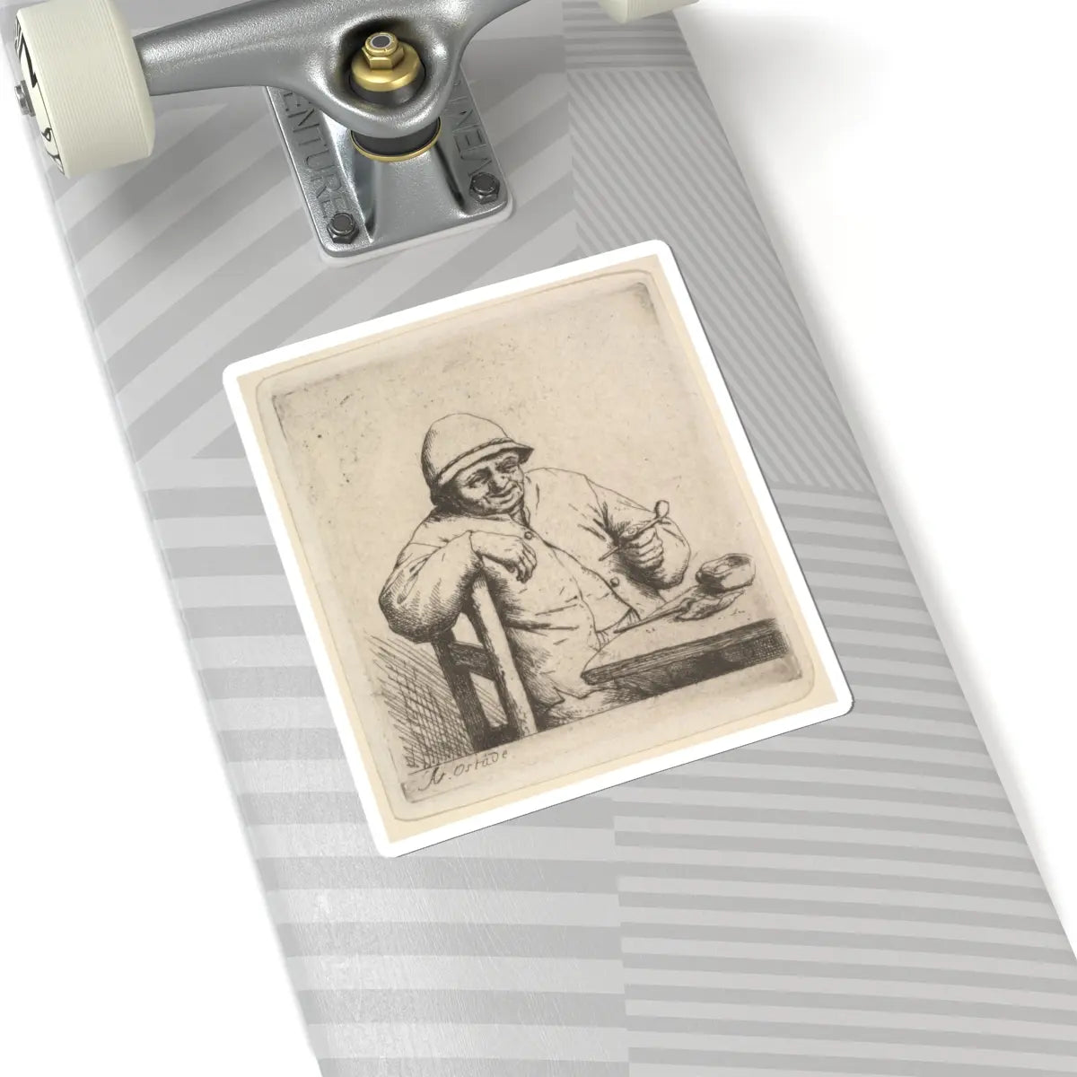 SKU:TSS-STICK-DRNVN-6X6-41 Sizes:6" × 6" Types:White