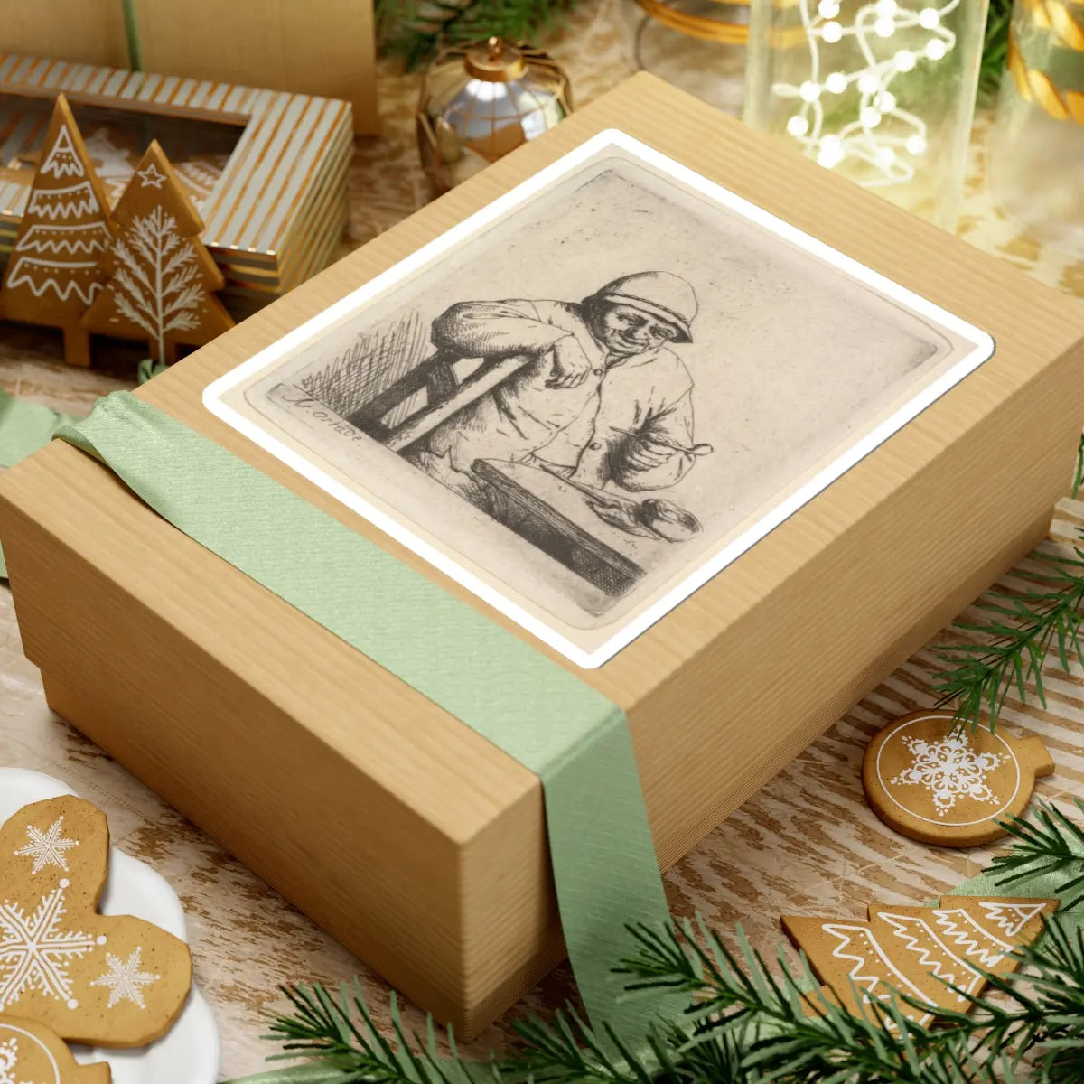 SKU:TSS-STICK-DRNVN-6X6-41 Sizes:6" × 6" Types:White