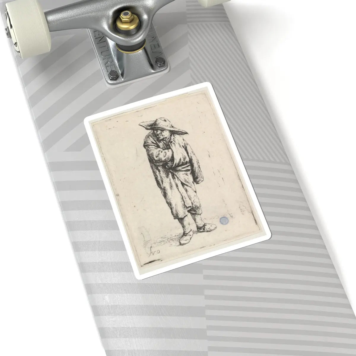 SKU:TSS-STICK-DRNVN-6X6-43 Sizes:6" × 6" Types:White