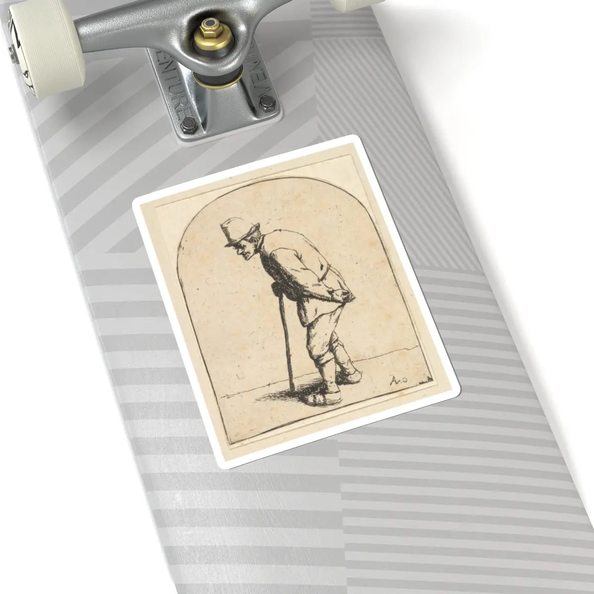 SKU:TSS-STICK-DRNVN-6X6-44 Sizes:6" × 6" Types:White