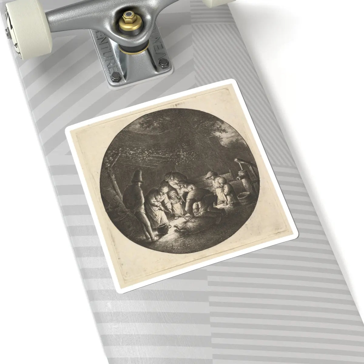 SKU:TSS-STICK-DRNVN-6X6-47 Sizes:6" × 6" Types:White