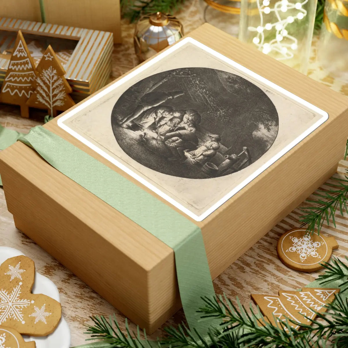 SKU:TSS-STICK-DRNVN-6X6-47 Sizes:6" × 6" Types:White