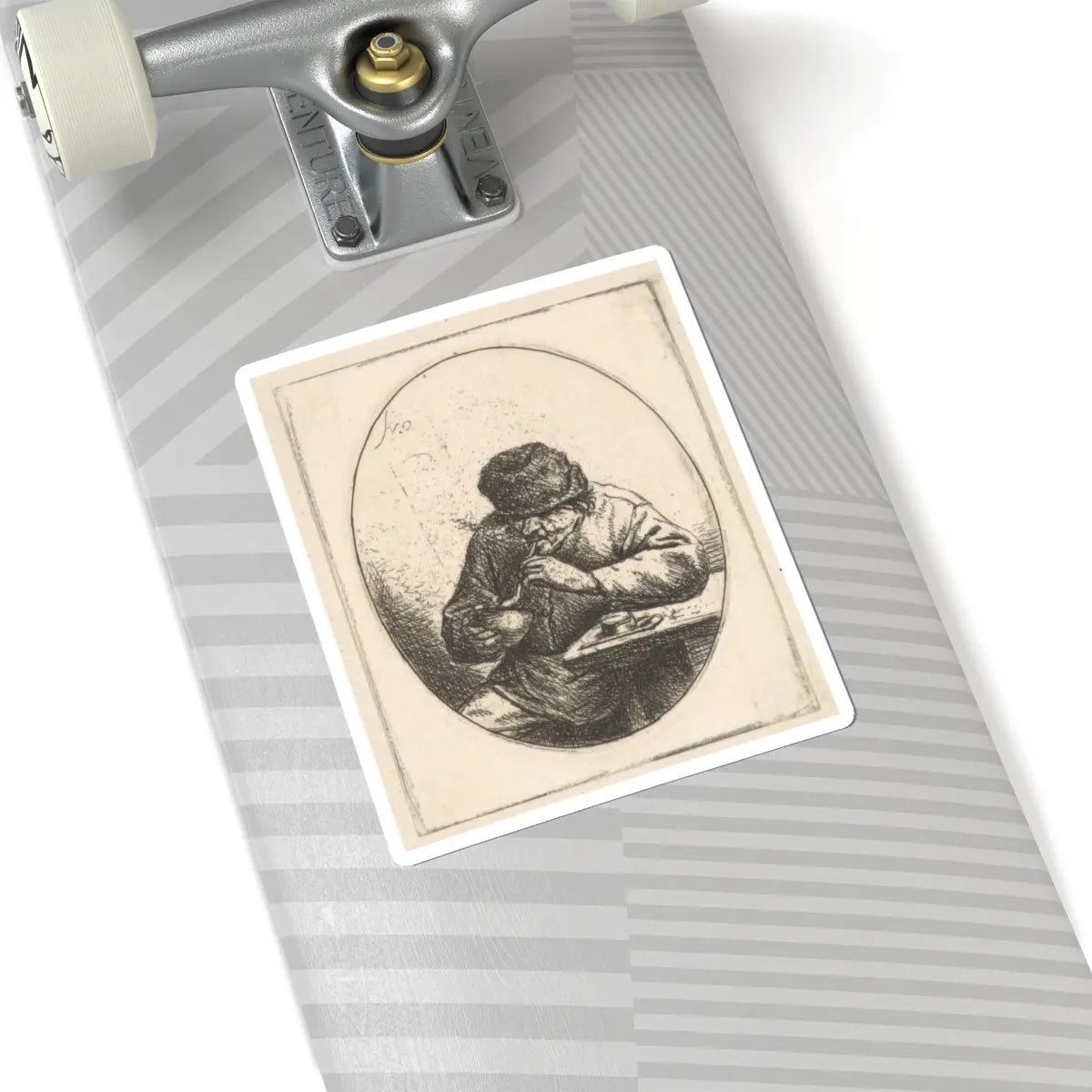 SKU:TSS-STICK-DRNVN-6X6-57 Sizes:6" × 6" Types:White