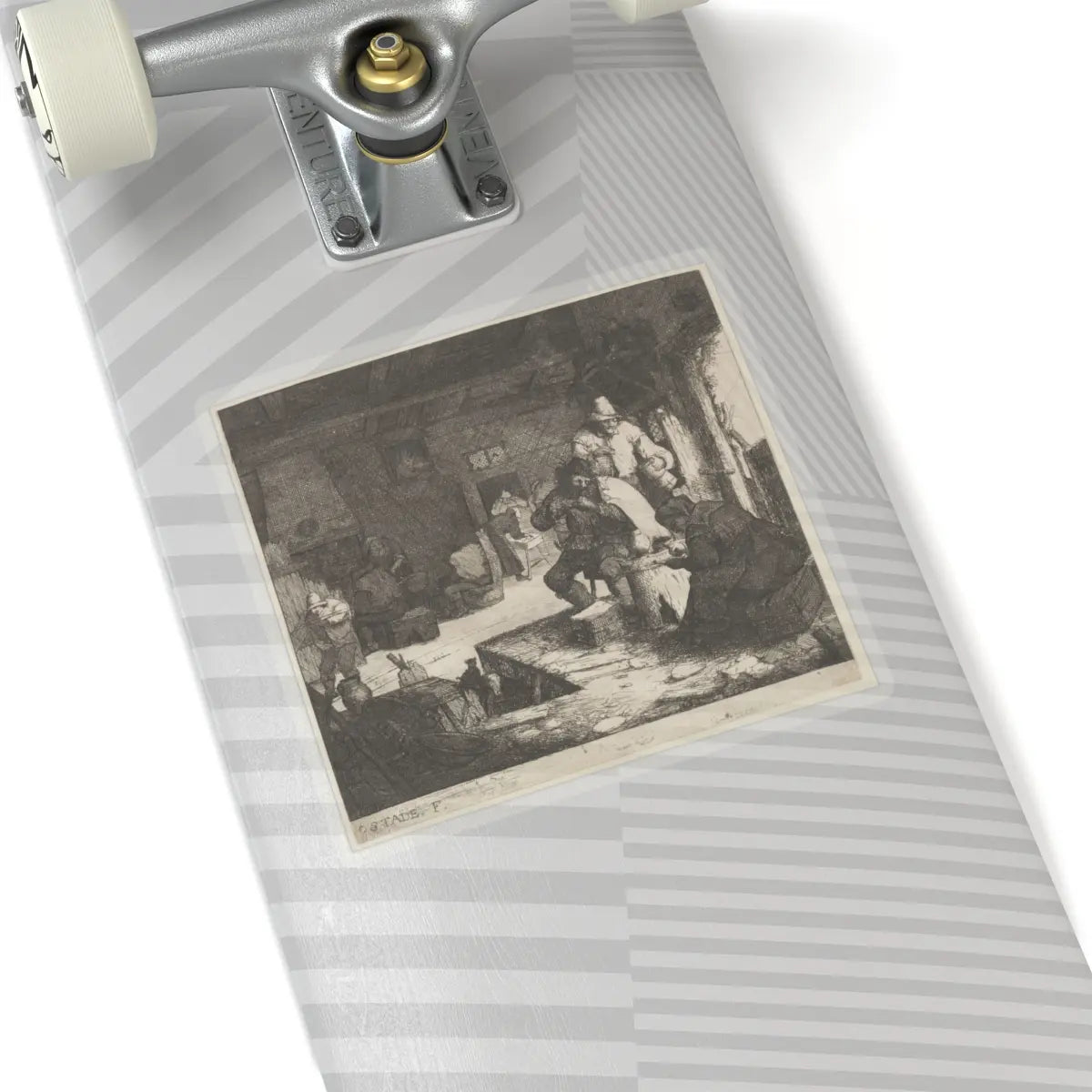 SKU:TSS-STICK-DRNVN-6X6-13S02 Sizes:6" × 6" Types:Transparent