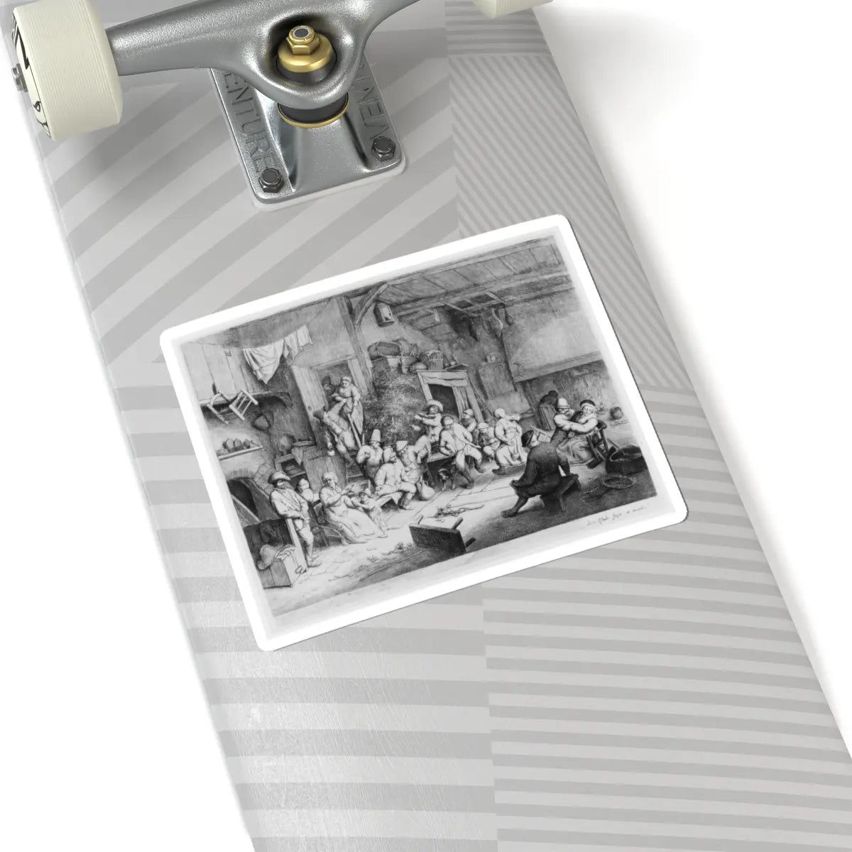 SKU:TSS-STICK-DRNVN-6X6-66 Sizes:6" × 6" Types:White