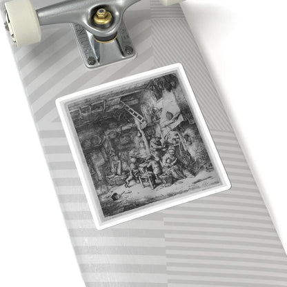 SKU:TSS-STICK-DRNVN-6X6-71 Sizes:6" × 6" Types:White