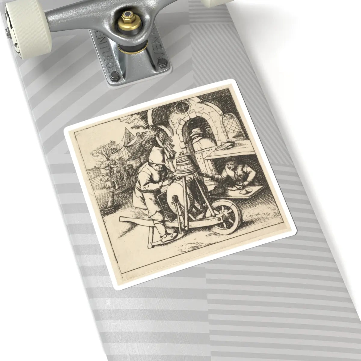 SKU:TSS-STICK-DRNVN-6X6-77 Sizes:6" × 6" Types:White