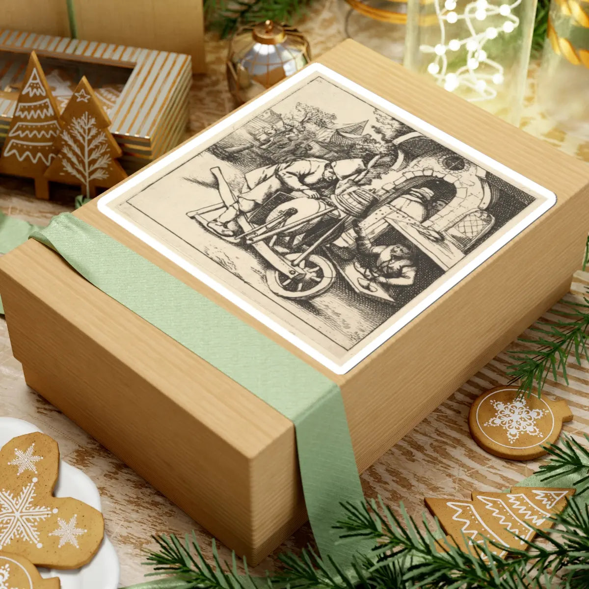 SKU:TSS-STICK-DRNVN-6X6-77 Sizes:6" × 6" Types:White