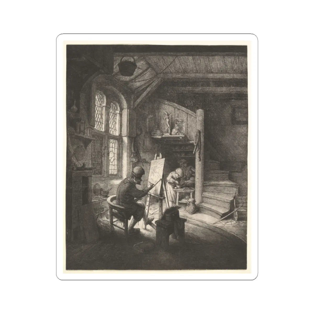 SKU:TSS-STICK-DRNVN-6X6-80 Sizes:6" × 6" Types:White