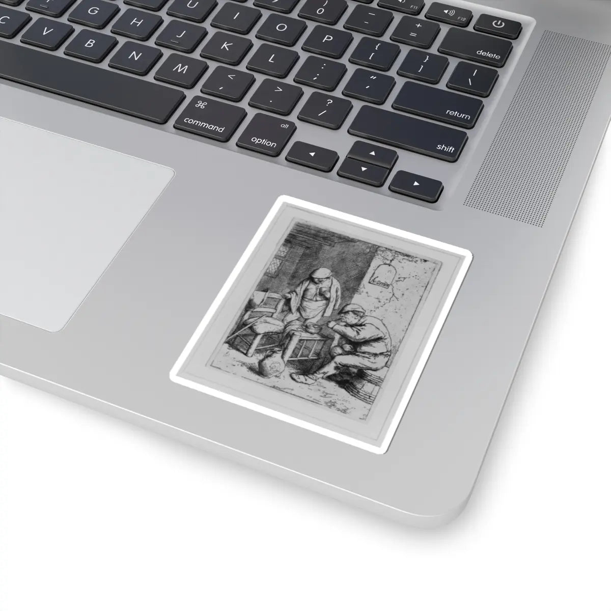 SKU:TSS-STICK-DRNVN-3X3-88 Sizes:3" × 3" Types:White