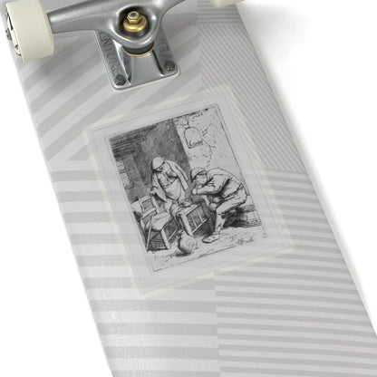 SKU:TSS-STICK-DRNVN-6X6-13S0W Sizes:6" × 6" Types:Transparent