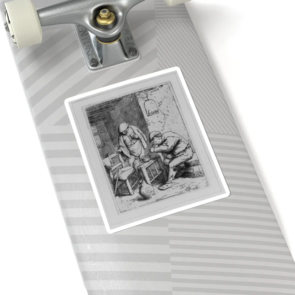 SKU:TSS-STICK-DRNVN-6X6-88 Sizes:6" × 6" Types:White
