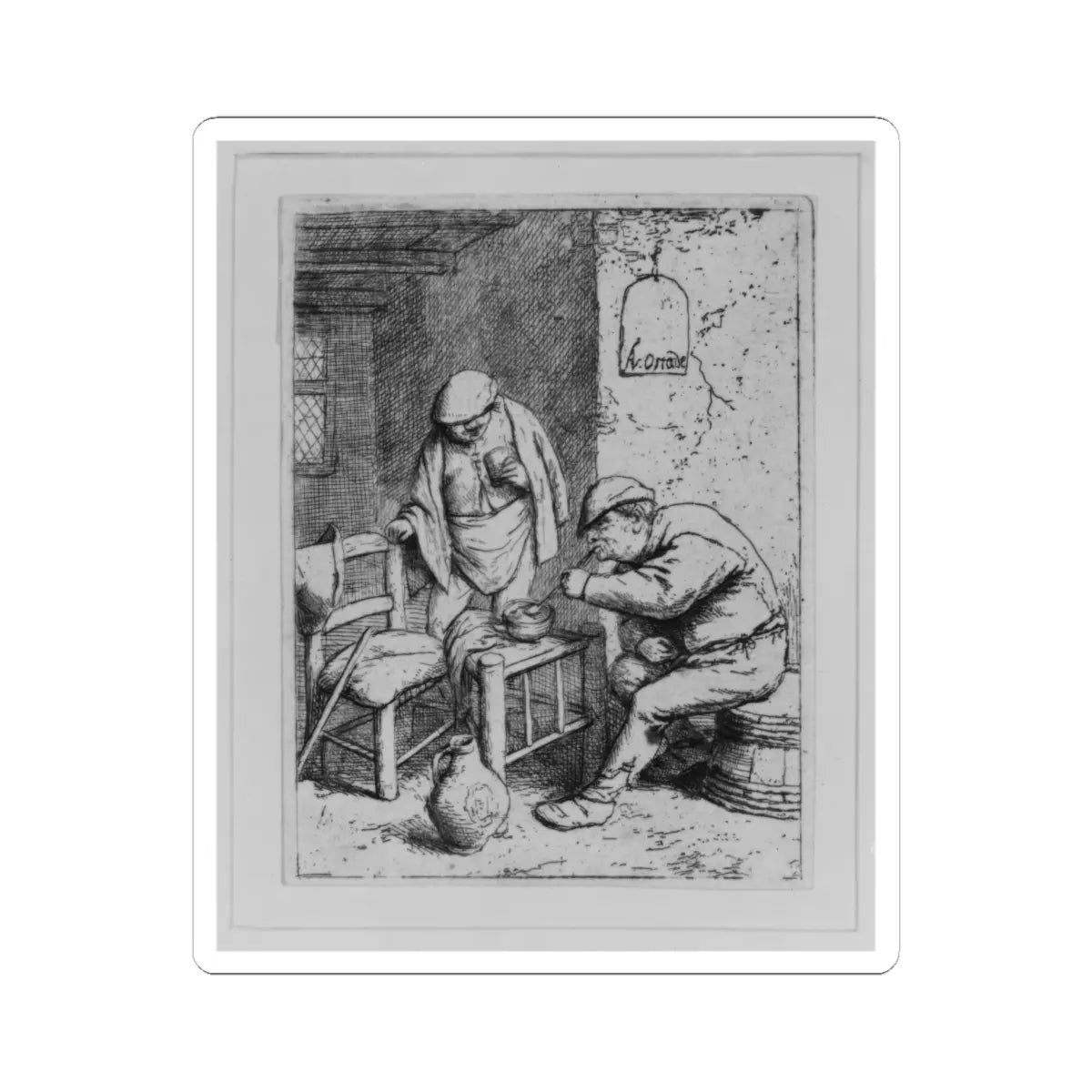 SKU:TSS-STICK-DRNVN-6X6-88 Sizes:6" × 6" Types:White