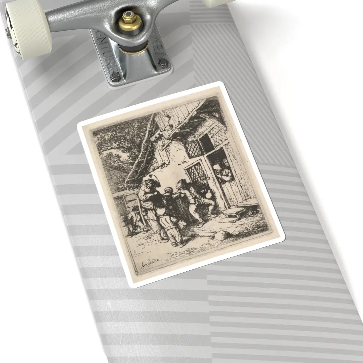 SKU:TSS-STICK-DRNVN-6X6-94 Sizes:6" × 6" Types:White