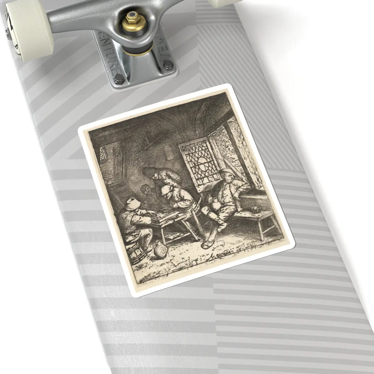 SKU:TSS-STICK-DRNVN-6X6-95 Sizes:6" × 6" Types:White