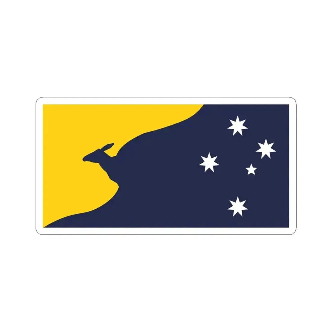 Advance Australia 2011 Australian Flag Proposal (Australia) STICKER Vinyl Kiss-Cut Decal 6 Inch White - The Sticker Space