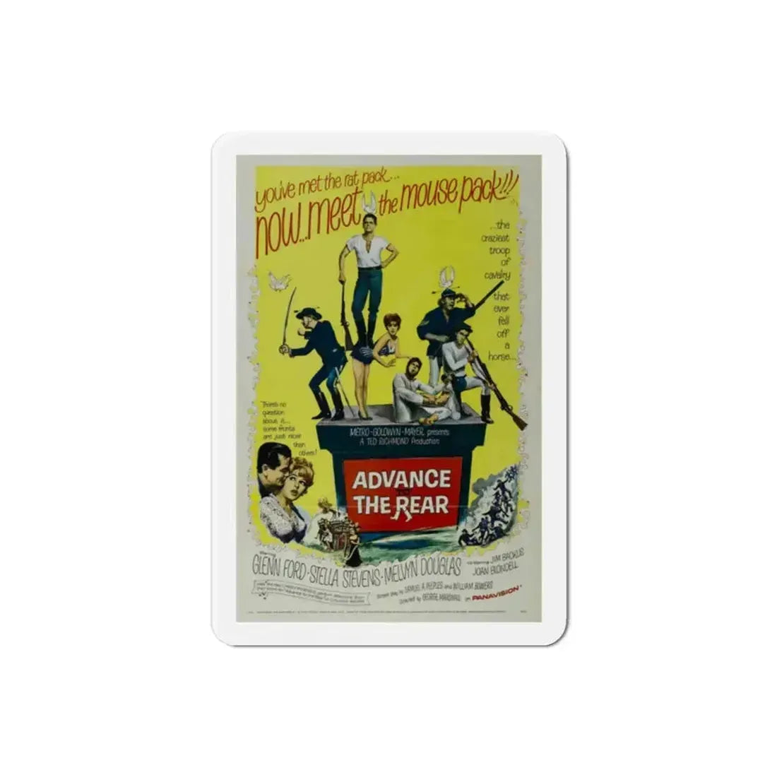 Advance to the Rear 1964 Movie Poster Refrigerator Magnet - The Sticker Space