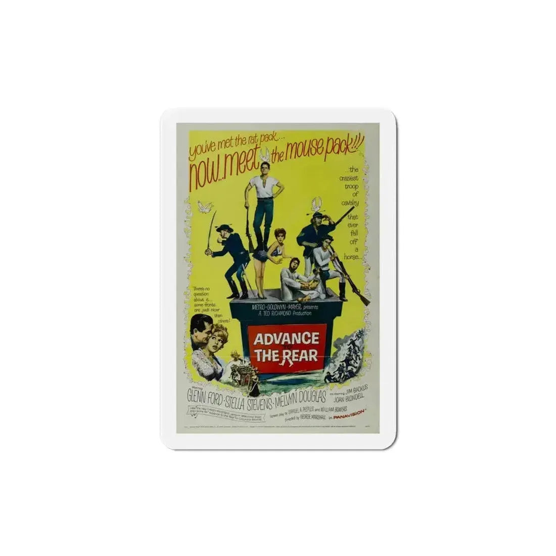 Advance to the Rear 1964 Movie Poster Refrigerator Magnet - The Sticker Space