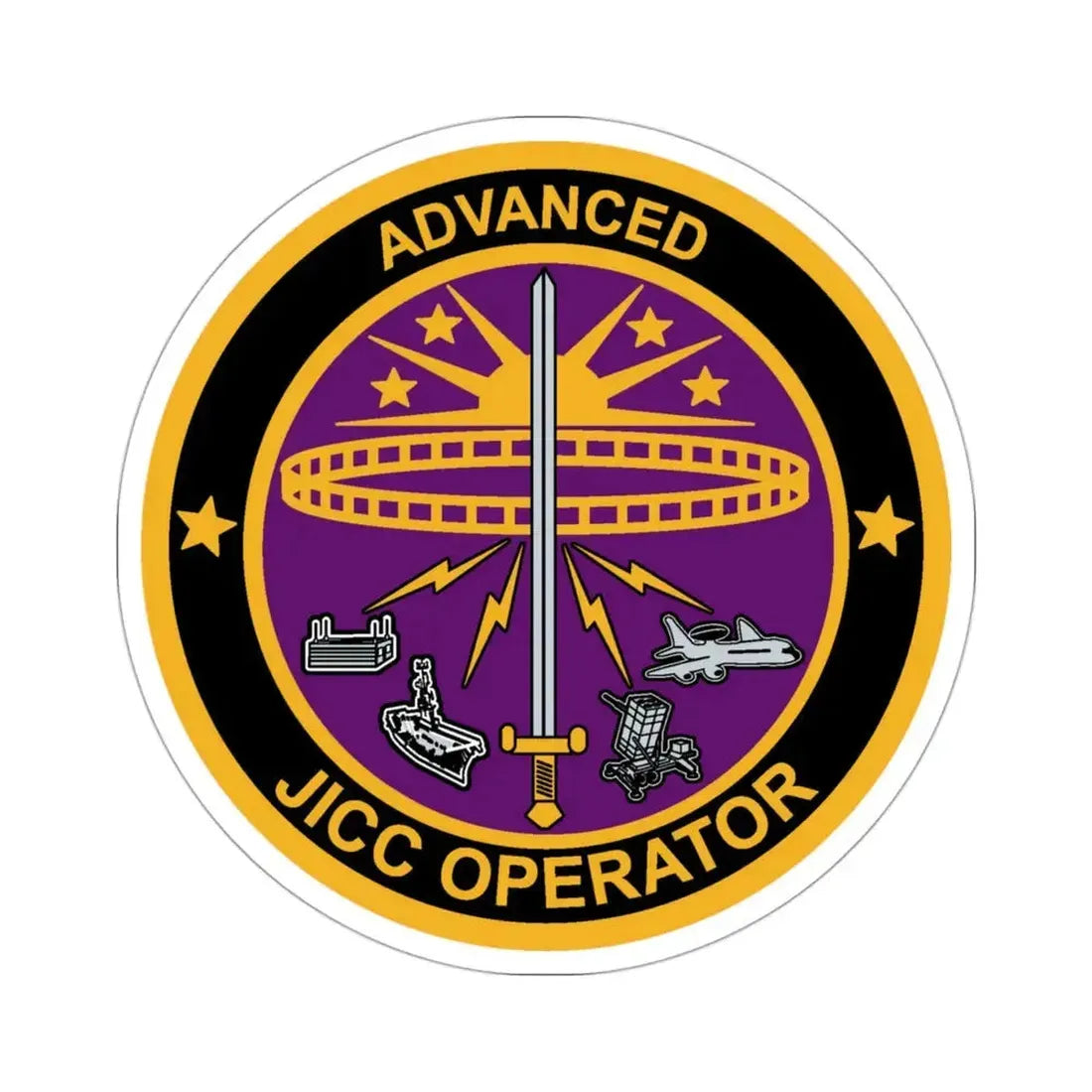 Advanced JICC Operator (U.S. Air Force) STICKER Vinyl Die-Cut Decal 3 Inch - The Sticker Space