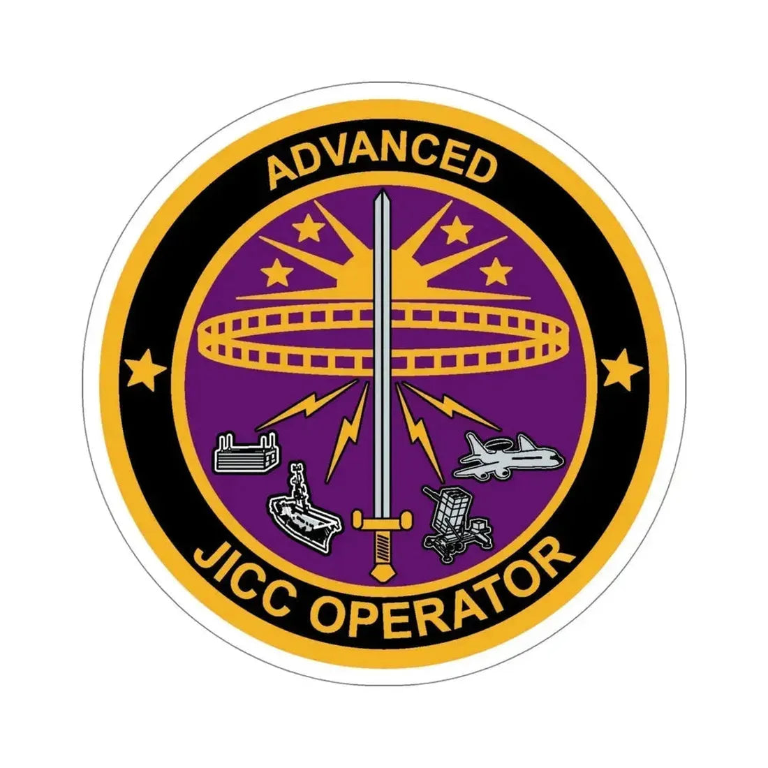 Advanced JICC Operator (U.S. Air Force) STICKER Vinyl Die-Cut Decal 5 Inch - The Sticker Space