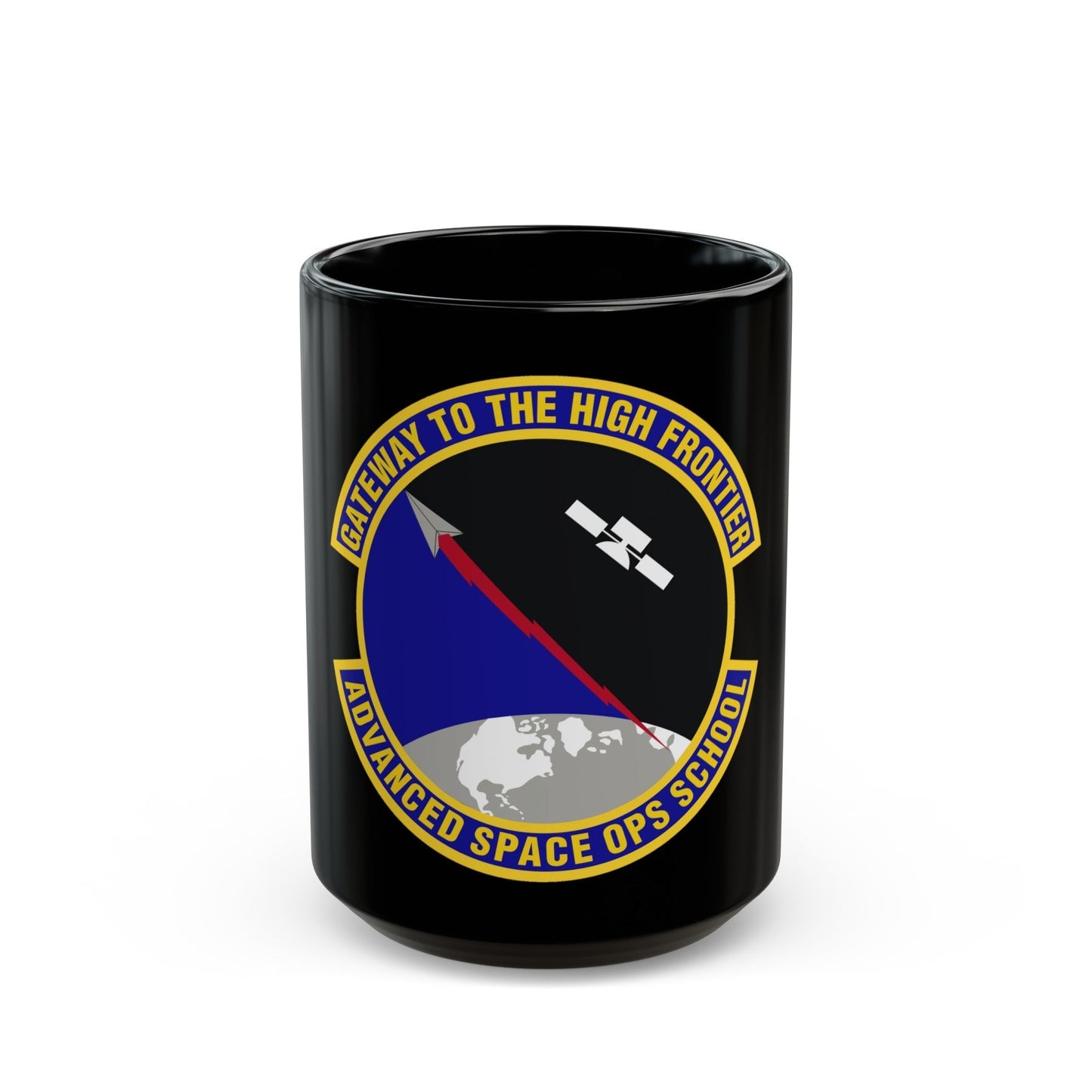 Advanced Space Operations School (U.S. Air Force) Black Coffee Mug-15oz-The Sticker Space