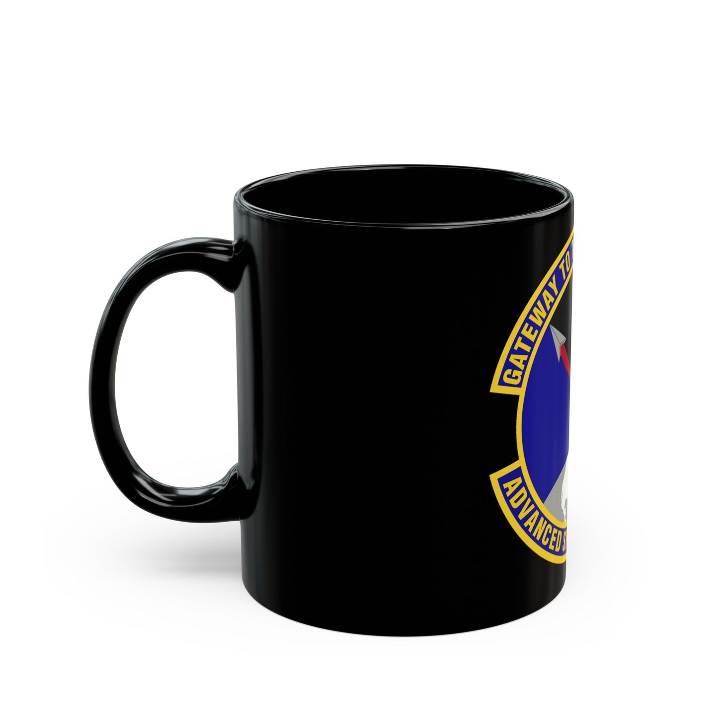 Advanced Space Operations School (U.S. Air Force) Black Coffee Mug-The Sticker Space