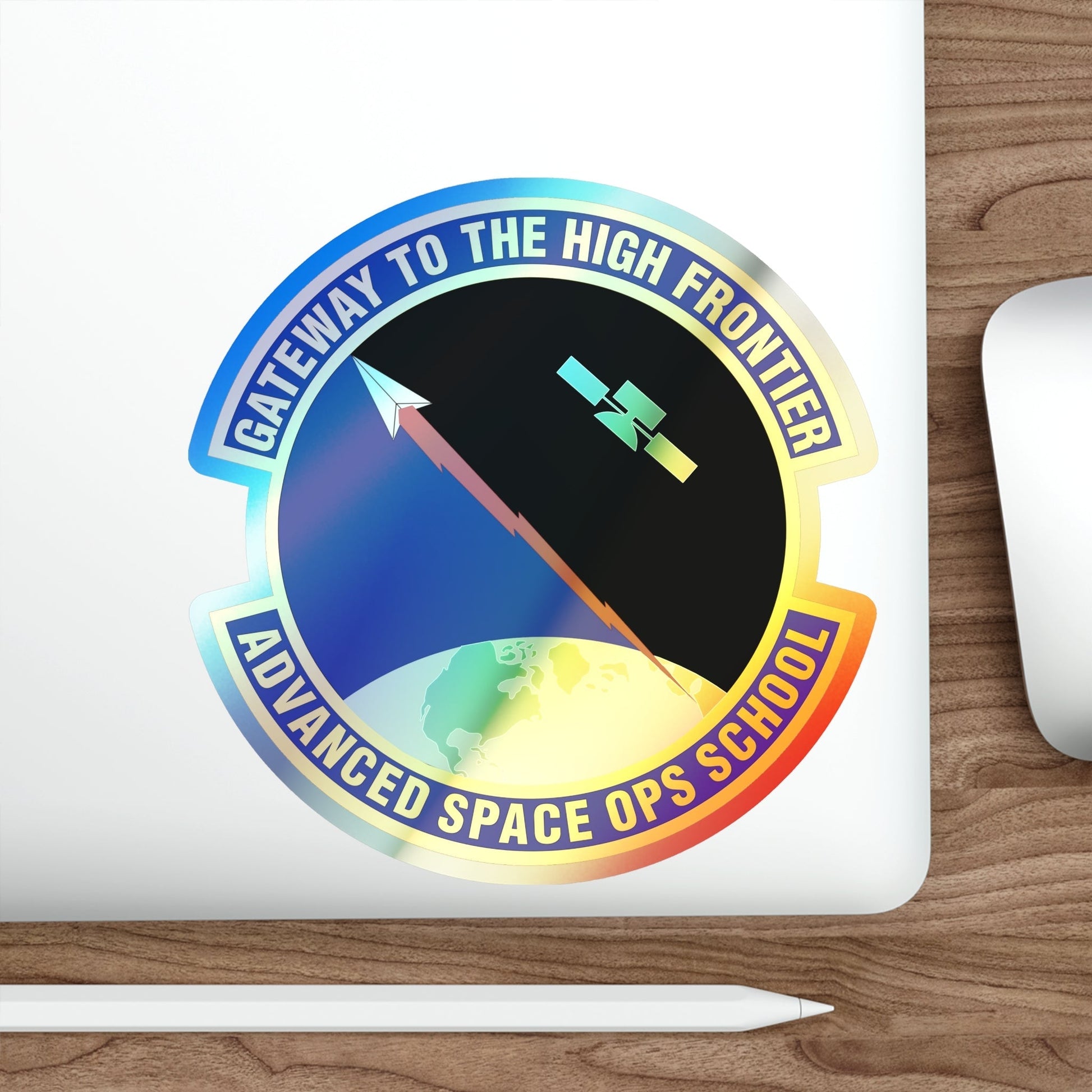 Advanced Space Operations School (U.S. Air Force) Holographic STICKER Die-Cut Vinyl Decal-The Sticker Space