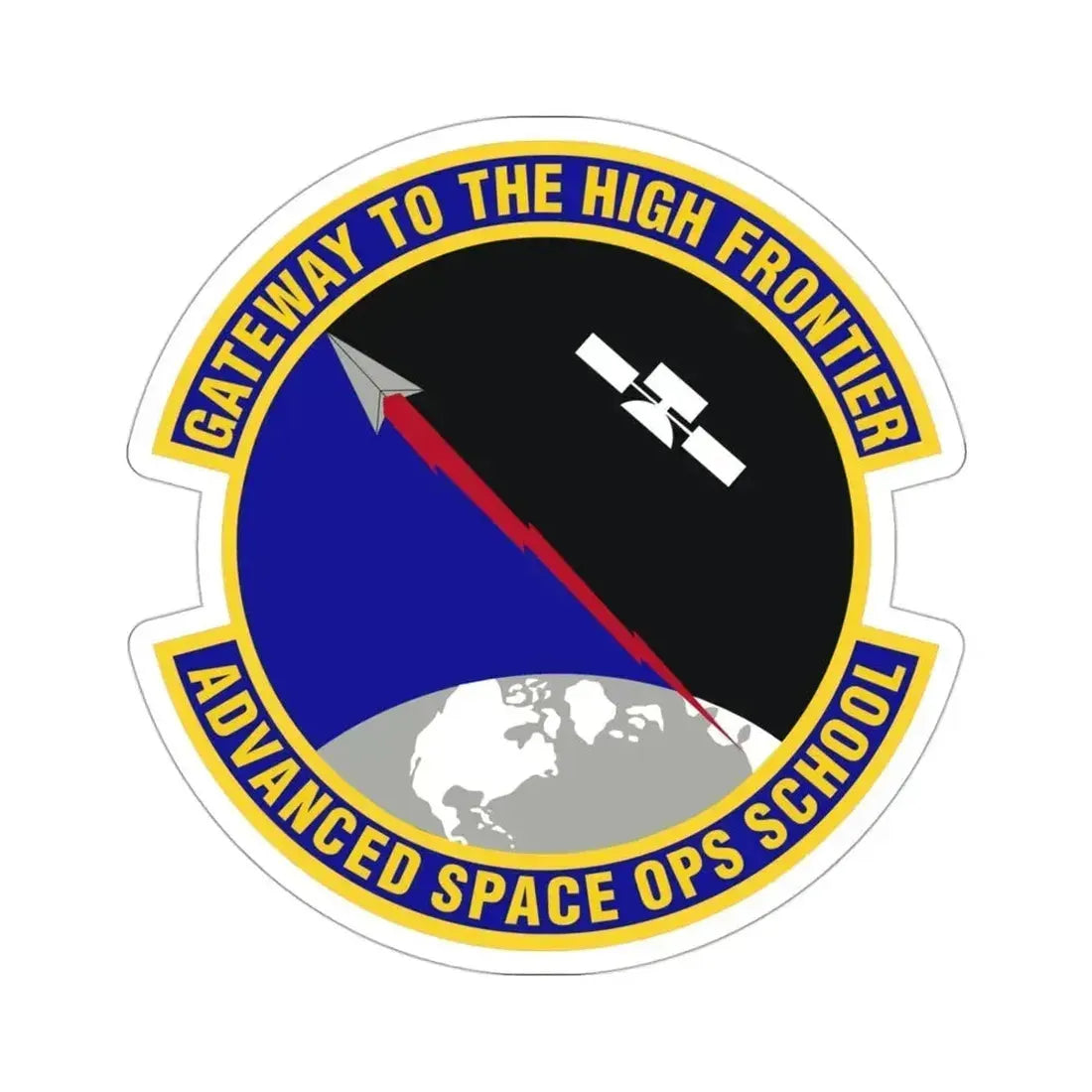 Advanced Space Operations School (U.S. Air Force) STICKER Vinyl Die-Cut Decal 3 Inch - The Sticker Space
