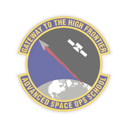 Advanced Space Operations School (U.S. Air Force) STICKER Vinyl Kiss-Cut Decal 2 Inch Transparent - The Sticker Space
