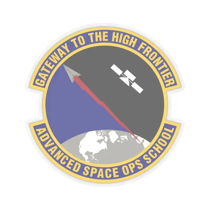 Advanced Space Operations School (U.S. Air Force) STICKER Vinyl Kiss-Cut Decal 4 Inch Transparent - The Sticker Space