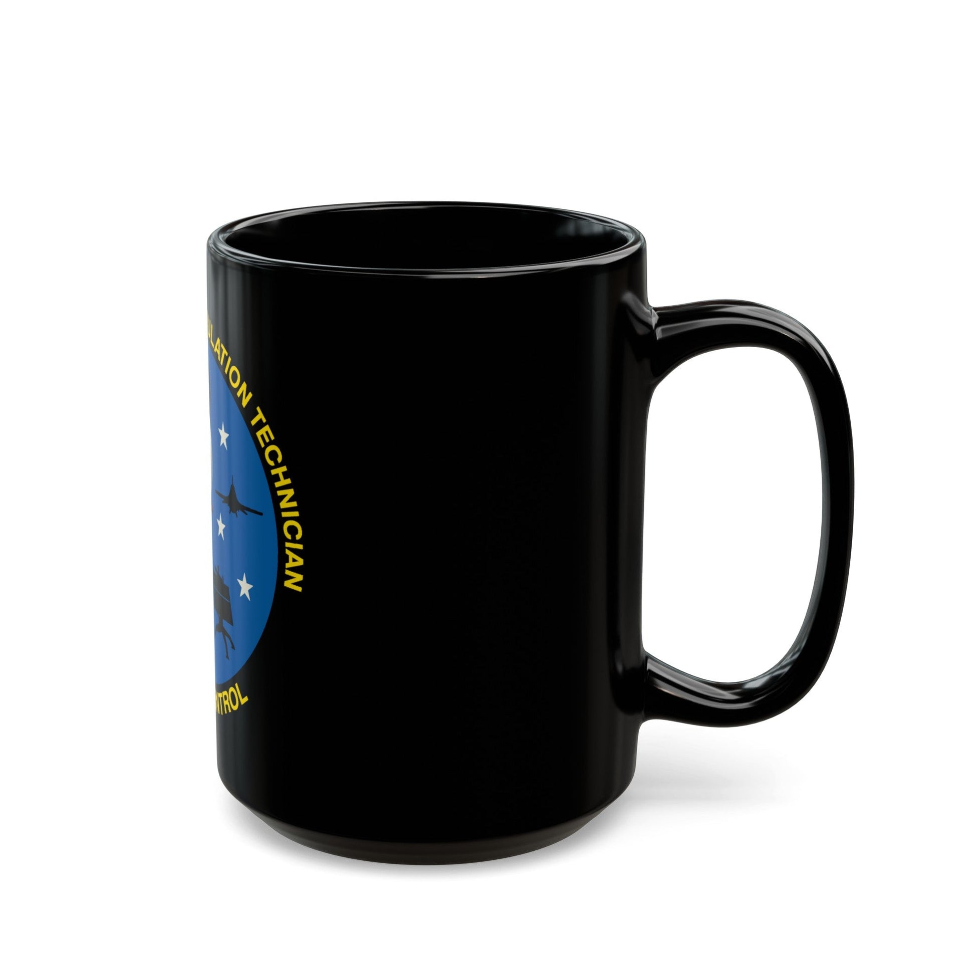 Advanced Weapons Simulation Tech Venom Ctrl (U.S. Air Force) Black Coffee Mug-The Sticker Space