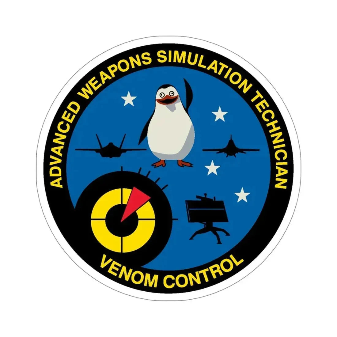 Advanced Weapons Simulation Tech Venom Ctrl (U.S. Air Force) STICKER Vinyl Die-Cut Decal - The Sticker Space