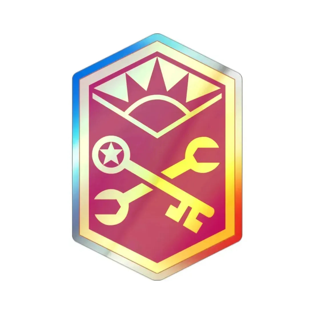 Advanced Weapons Support Command (U.S. Army) Holographic STICKER Die-Cut Vinyl Decal 2 Inch Holographic - The Sticker Space