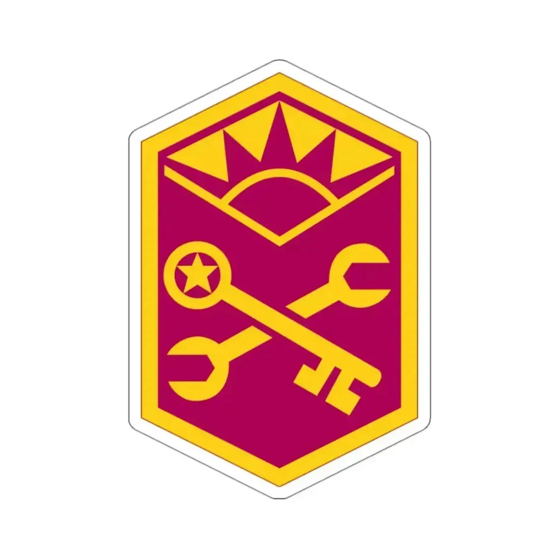 Advanced Weapons Support Command (U.S. Army) STICKER Vinyl Kiss-Cut Decal 3 Inch White - The Sticker Space