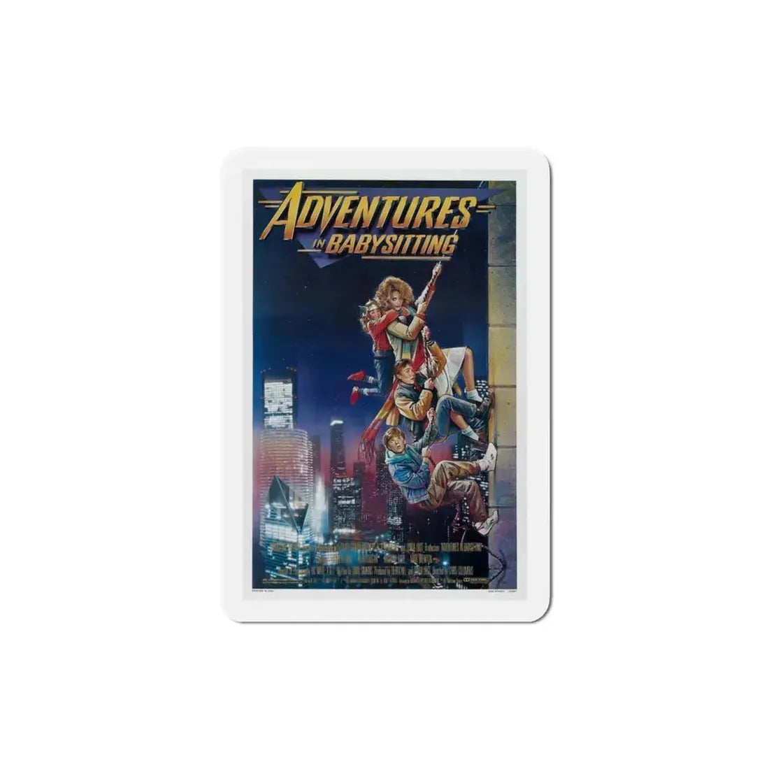Adventures in Babysitting 1987 Movie Poster Refrigerator Magnet 3 Inch - The Sticker Space