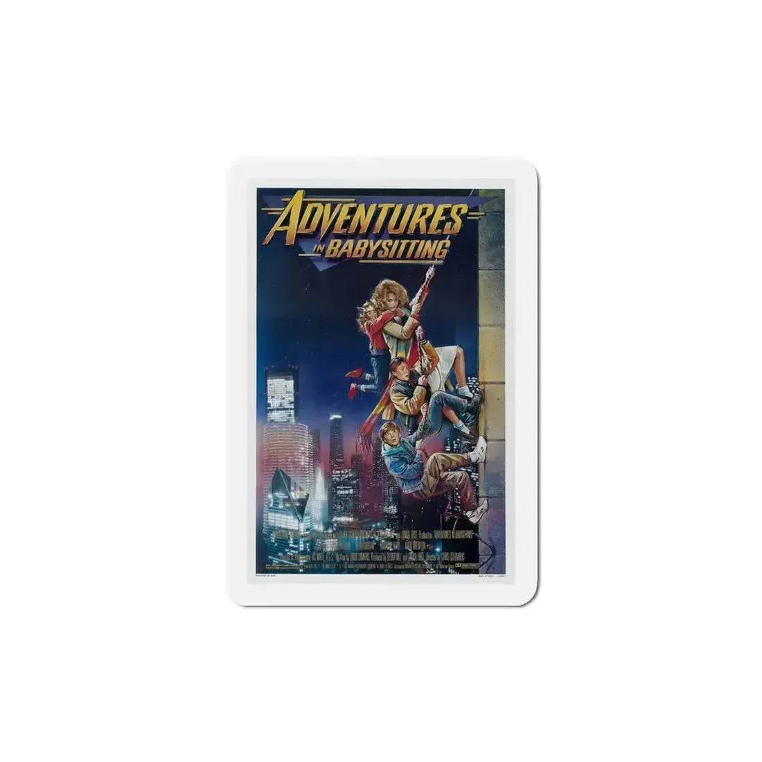 Adventures in Babysitting 1987 Movie Poster Refrigerator Magnet 6 Inch - The Sticker Space