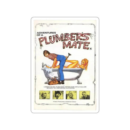 ADVENTURES OF A PLUMBER'S MATE 1978 Movie Poster STICKER Vinyl Die-Cut Decal 3 Inch - The Sticker Space