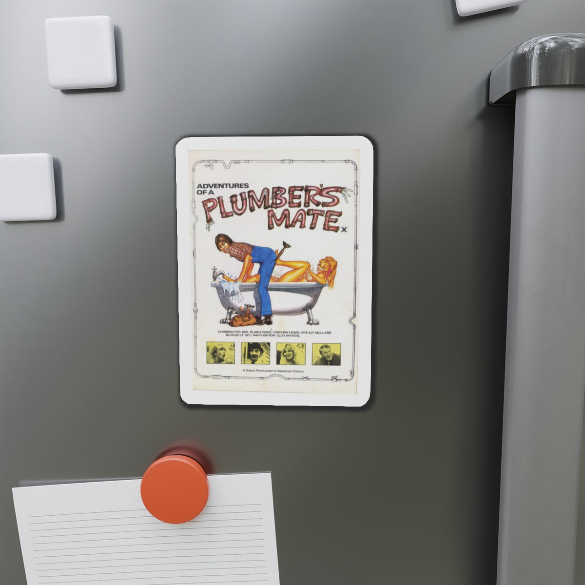 ADVENTURES OF A PLUMBER'S MATE 1978 Movie Poster - Die-Cut Magnet-The Sticker Space