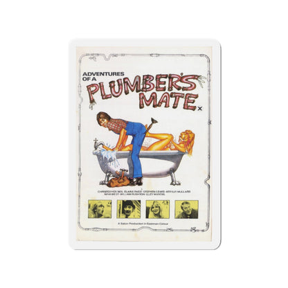 ADVENTURES OF A PLUMBER'S MATE 1978 Movie Poster - Die-Cut Magnet-3" x 3"-The Sticker Space