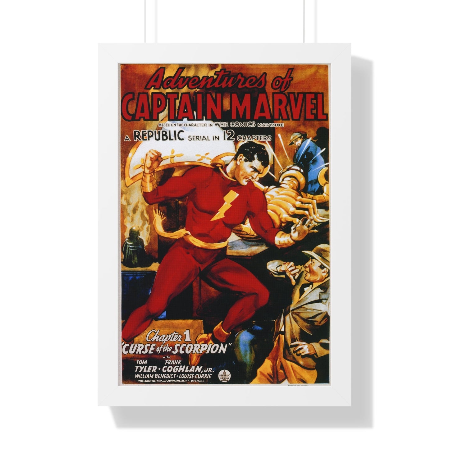 ADVENTURES OF CAPTAIN MARVEL 1941 - Framed Movie Poster-16″ x 24″-The Sticker Space