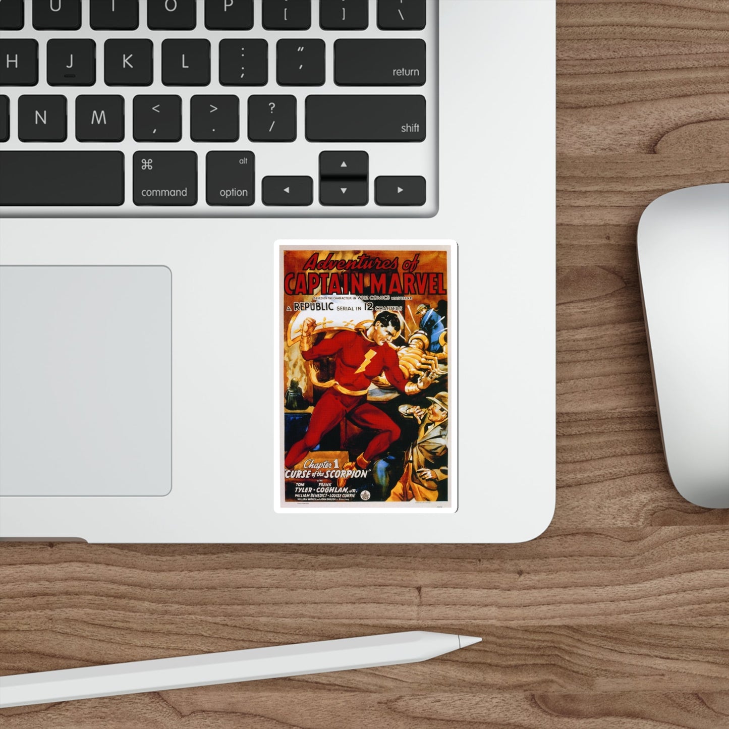 ADVENTURES OF CAPTAIN MARVEL 1941 Movie Poster STICKER Vinyl Die-Cut Decal-The Sticker Space