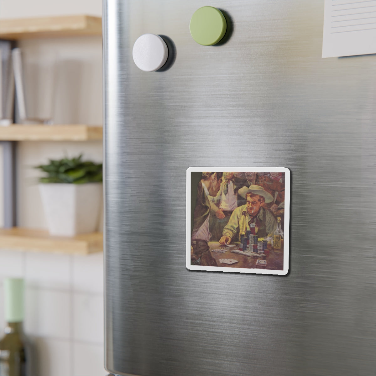 Advertisement illustration (Magazine Illustration) Refrigerator Magnet-The Sticker Space