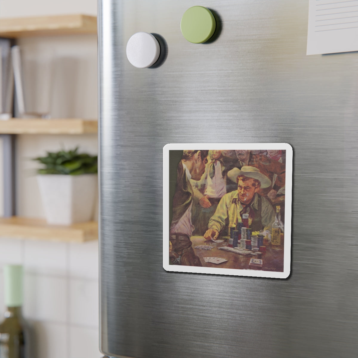 Advertisement illustration (Magazine Illustration) Refrigerator Magnet-The Sticker Space