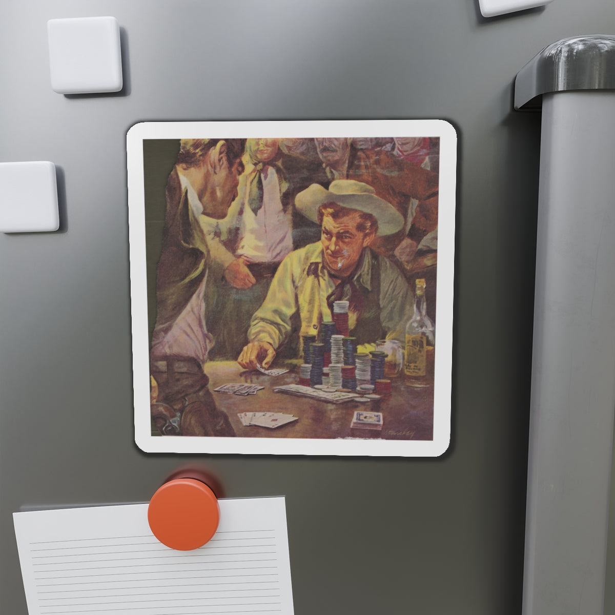 Advertisement illustration (Magazine Illustration) Refrigerator Magnet-The Sticker Space