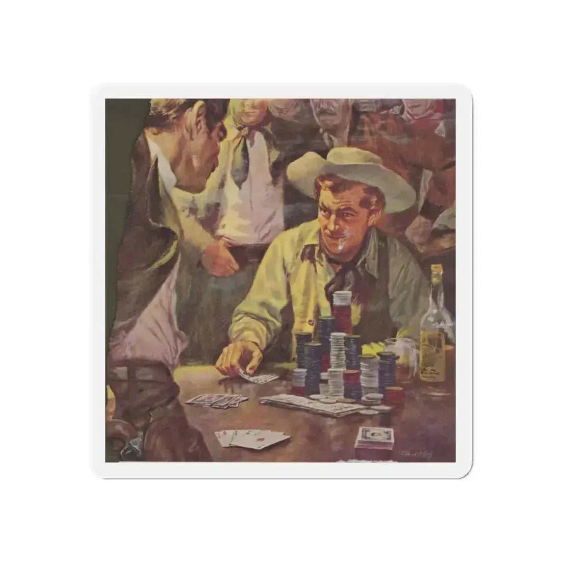 Advertisement illustration (Magazine Illustration) Refrigerator Magnet - The Sticker Space