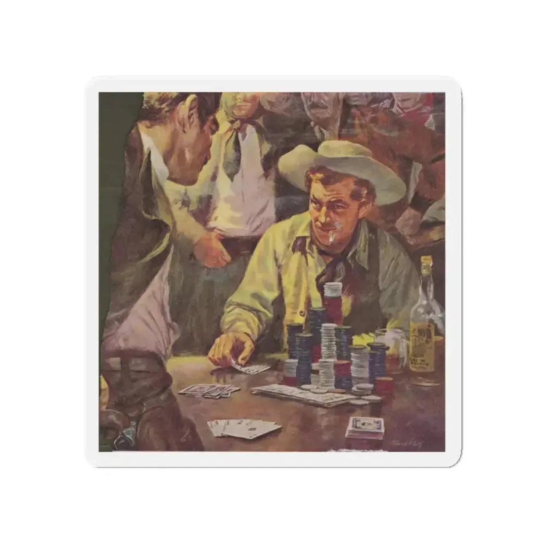 Advertisement illustration (Magazine Illustration) Refrigerator Magnet - The Sticker Space