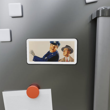 Advertising illustration (Magazine Illustration) Refrigerator Magnet-The Sticker Space